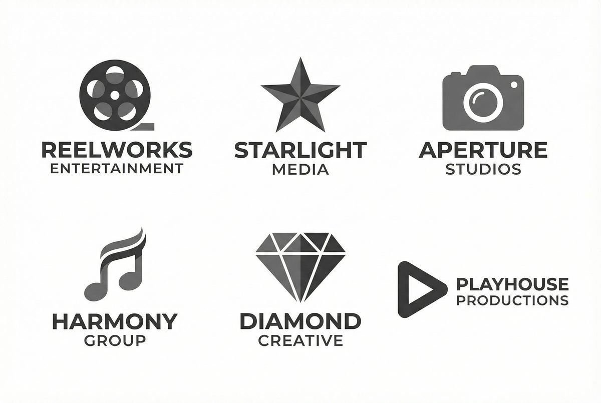 porn色盒合作影视品牌Logo墙